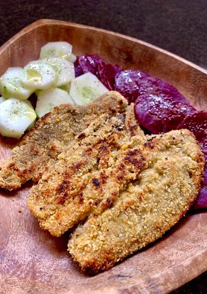 Una foto de Milanesas de berenjenas ahumadas