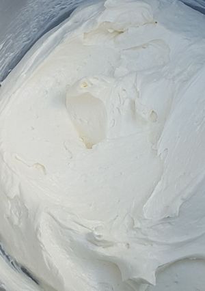 A picture of Swiss Meringue Buttercream.