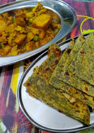 A picture of Bathua thepla.