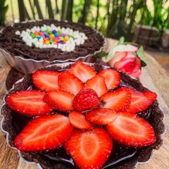 A picture of No Bake Chocolate Tart.