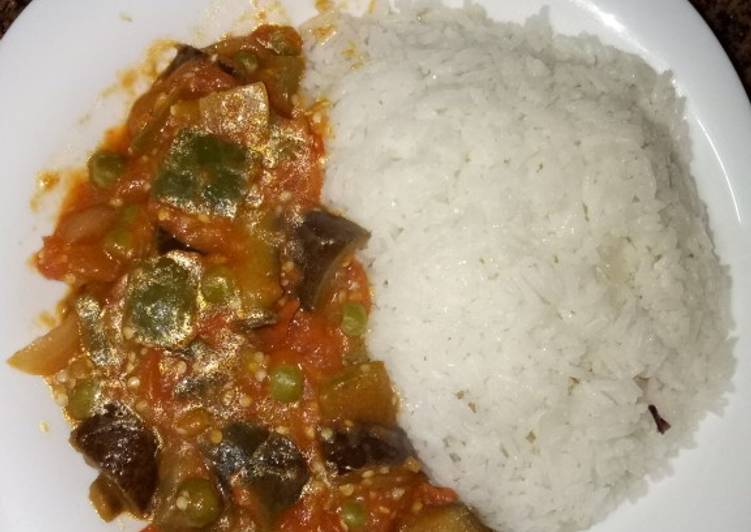 Rice and mixed vegetables curry #charity support recipe