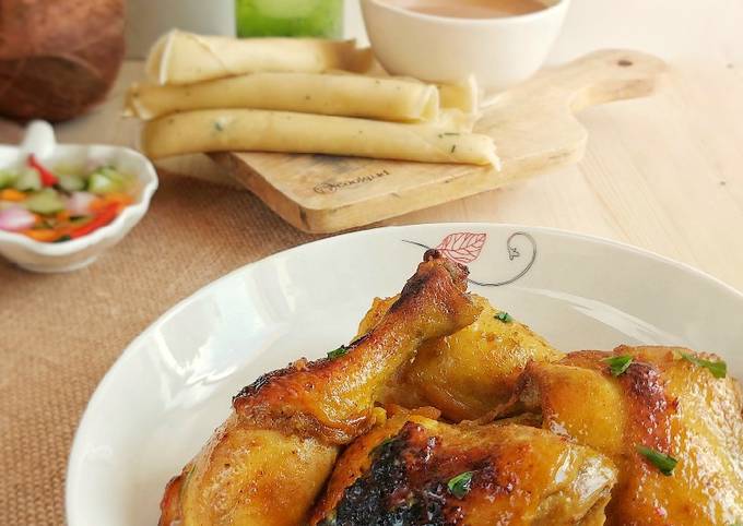 Kari Ayam Panggang||Pollo al curry grigliato