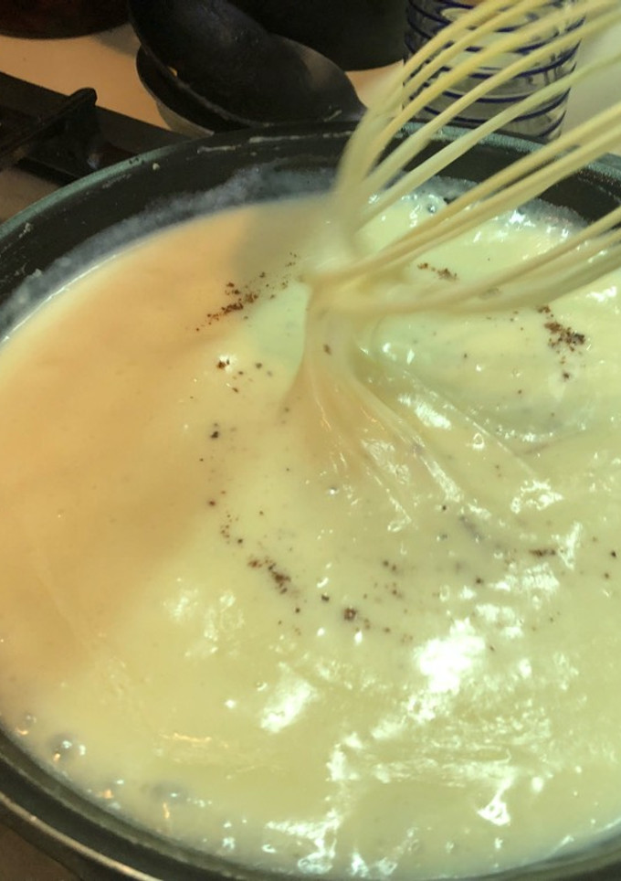Una foto de Crema o Salsa  Bechamel Sonorense