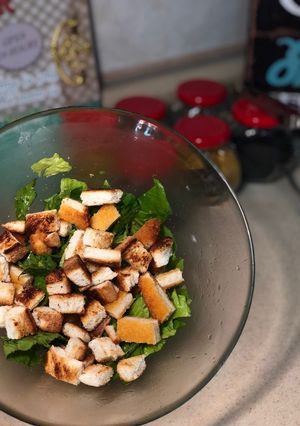 صورة لوصفة 🥬🥗 أسهل سلطة سيزر 🥗🥬