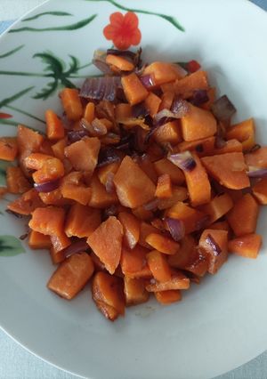 Une photo de Poêlée de patate douce