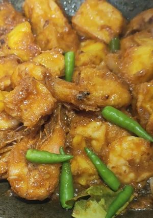 Foto resep Sambal Goreng Udang Tahu Nanas
