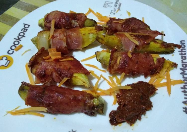 Recipe of Super Quick Homemade Sweet potato wrapped in bacon#kidsfavouritedish#Appetizzer