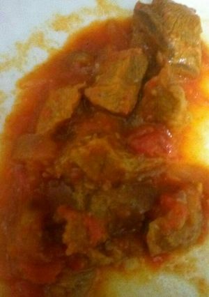 A picture of Spicy tumeric beef stew.