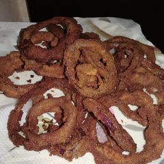 A picture of Crispy onion rings#Appetizzer#myfavriteasterdish.