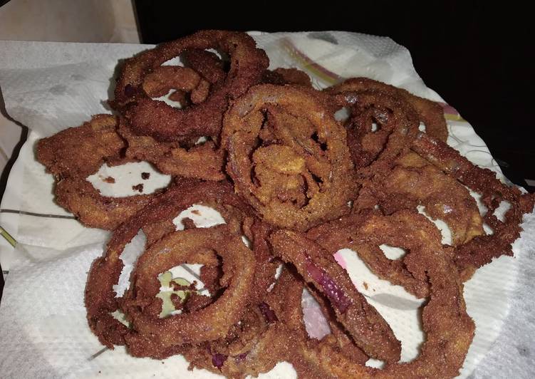 Recipe of Favorite Crispy onion rings#Appetizzer#myfavriteasterdish