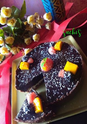 A picture of No Bake Chocolate Tart.