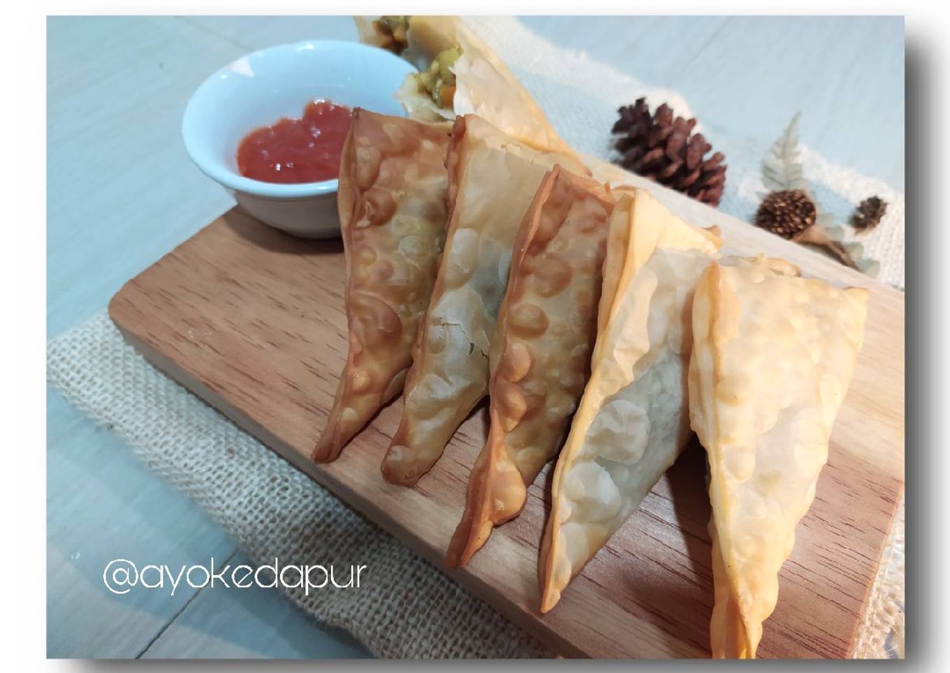 Samosa Sambosa Praktis pake kulit pangsit