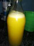 Jugo de maracuyá y menta