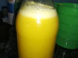 Jugo de maracuyá y menta