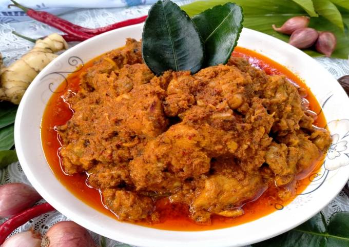 Resep Dan Cara Membuat Rendang Ayam Pedas