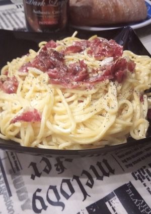 Una foto de Spaguetti Carbonara