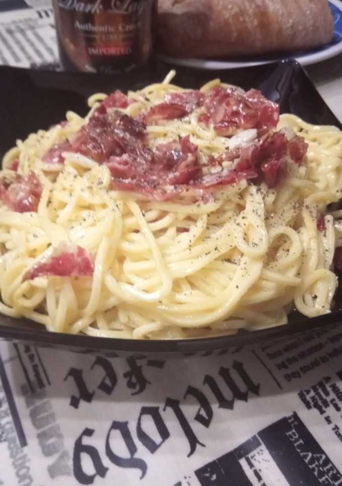 Una foto de Spaguetti Carbonara