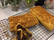 Gambar strudel pisang coklat