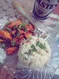 Dragon Chicken with fried rice