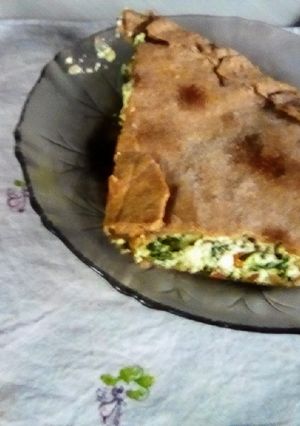 Una foto de Tarta integral de espinaca y ricotta