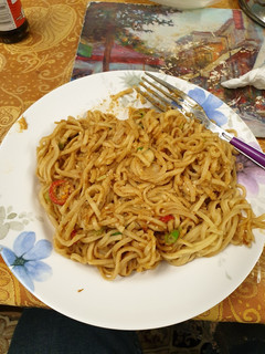 A picture of Peanut butter Noodles.