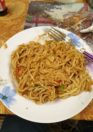 A picture of Peanut butter Noodles.