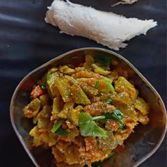 A picture of Spiny gourd jain sabji.