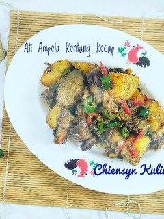 Foto resep Ati Ampela Kentang Kecap