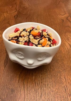 Vegán bulguros egytálétel recept fotója