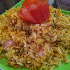 A picture of Chana dal biryani.
