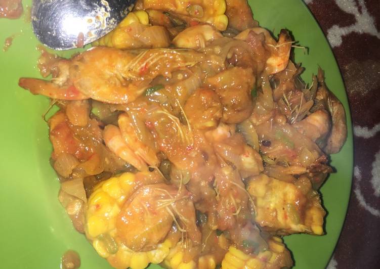 Bagaimana memasak Udang goreng asam manis, Bisa Manjain Lidah