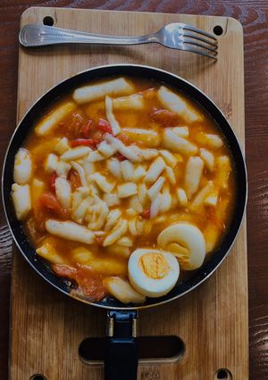 Hình của món Tokboki (bánh gạo hàn).