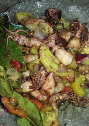 Foto resep Cumi asin pedaas