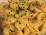 Conchiglie rigate allo zafferano