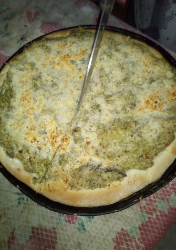 Una foto de Pizza de brócoli