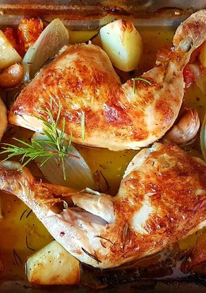 Foto principal de Pollo al horno con verduras