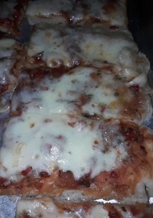Una foto de Pizza con polvo de hornear