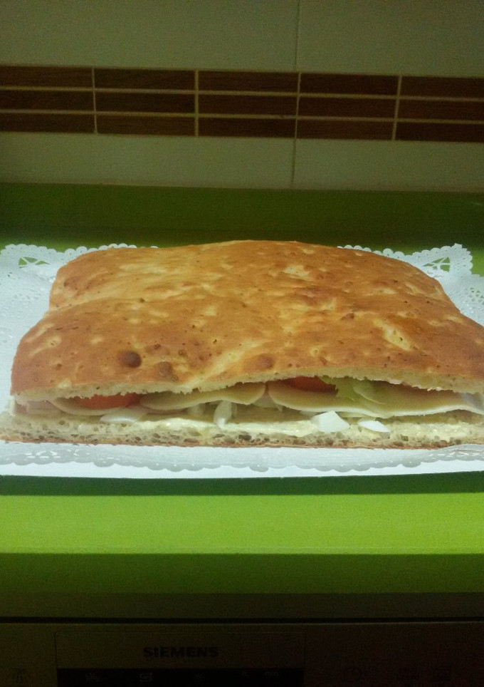Una foto de Focaccia rellena con thermomix