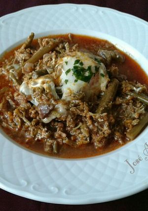 Foto principal de Brocoles esparragados con huevos cuajados apto para personas con diabetes