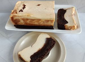 Foto resep Brownies Burnt Cheesecake