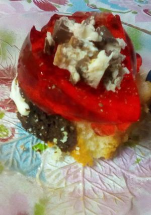 Una foto de Postre fácil con gelatina