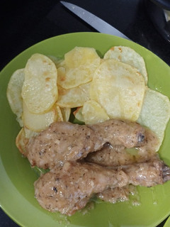 Una foto de Pollo al ajillo en Monsieur Cuisine