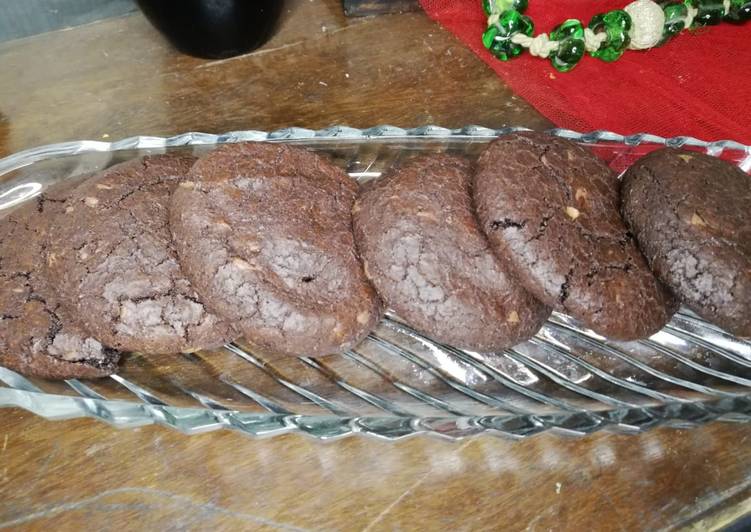 Steps to Make Quick Double chocolate cookies