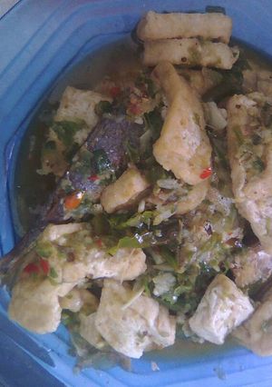 Foto resep Tumis ikan tahu hijau