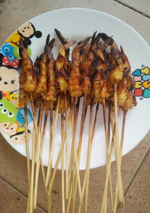 Foto resep Udang bakar simple (sate udang)