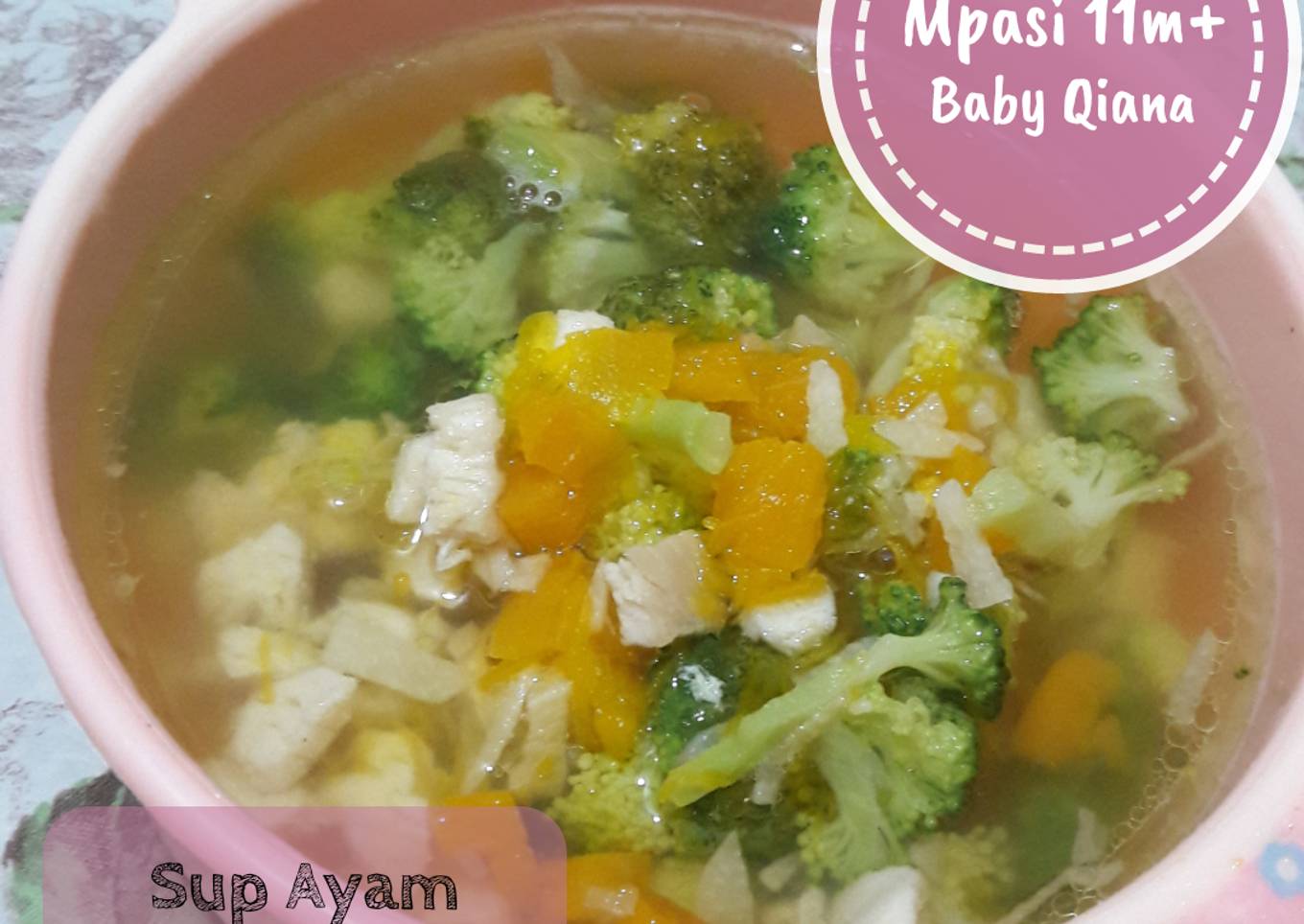 Mpasi 11m+ Sup Ayam Kabocha Brokoli