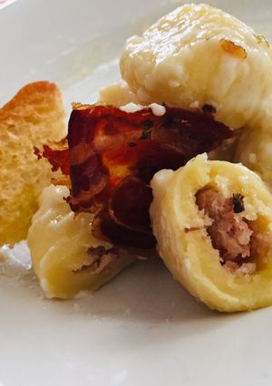 Foto di Gnocchi ripieni speck e brie
