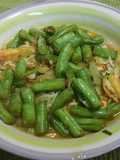 Ramen de gambas y habichuelas