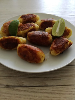 Una foto de Croquetas patatas-bacalao