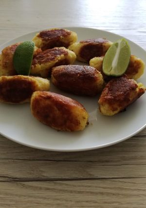 Una foto de Croquetas patatas-bacalao